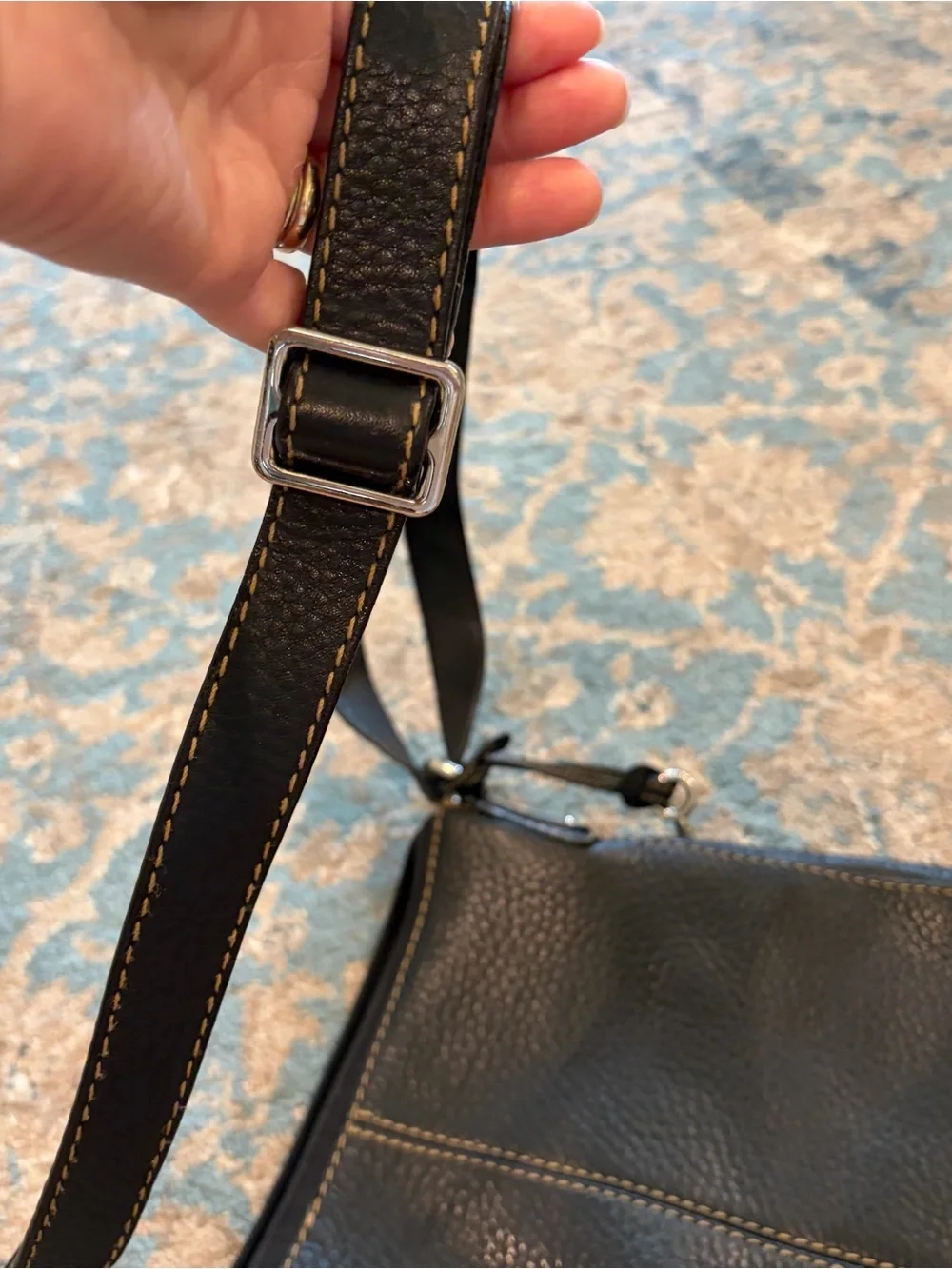 Fossil Black Leather Handbag